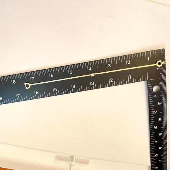 Christian Dior Signed Gold Plate Single Rhinestone Bracelet 7" - Picture 11 of 11